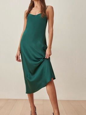 clarisse silk dress reformation *worn once* Reformation Clarisse Silk Dress